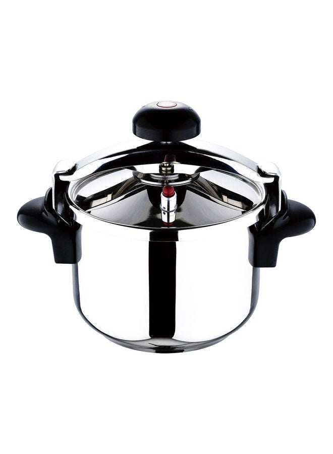 Munchen Stainless Steel Induction Bottom Non-Stick Pressure Cooker With Clipon Lid Stainless Steel 8.0Liters