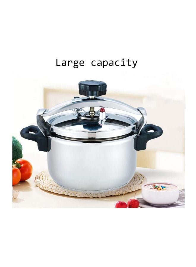 Aluminium Pressure Cooker Silver/Black 9Liters