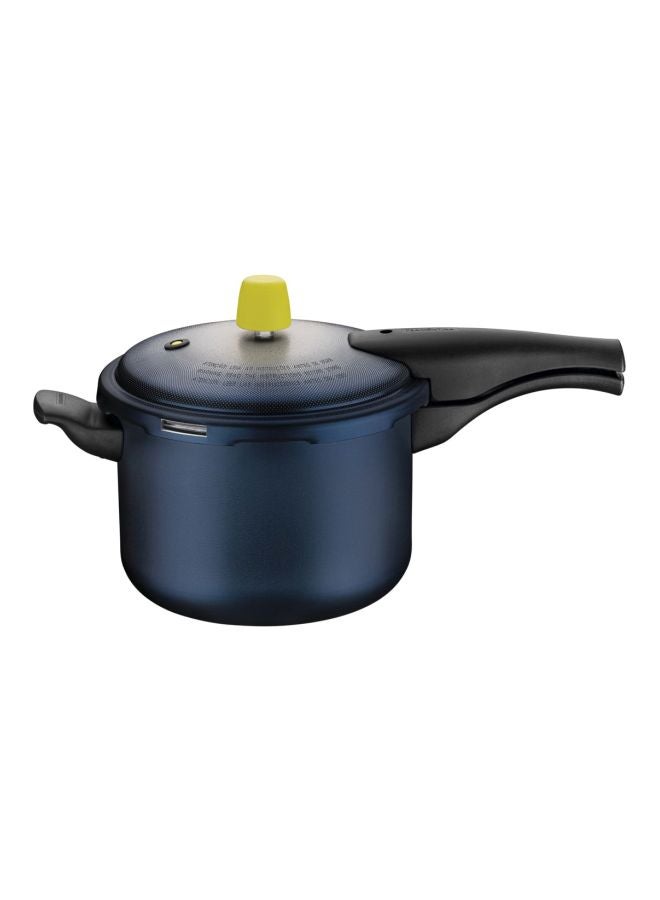 Aluminum Vancouver Spot Pressure Cooker With Interior And Exterior Starflon Max PFOA Free Nonstick Coating Blue 4.5Liters