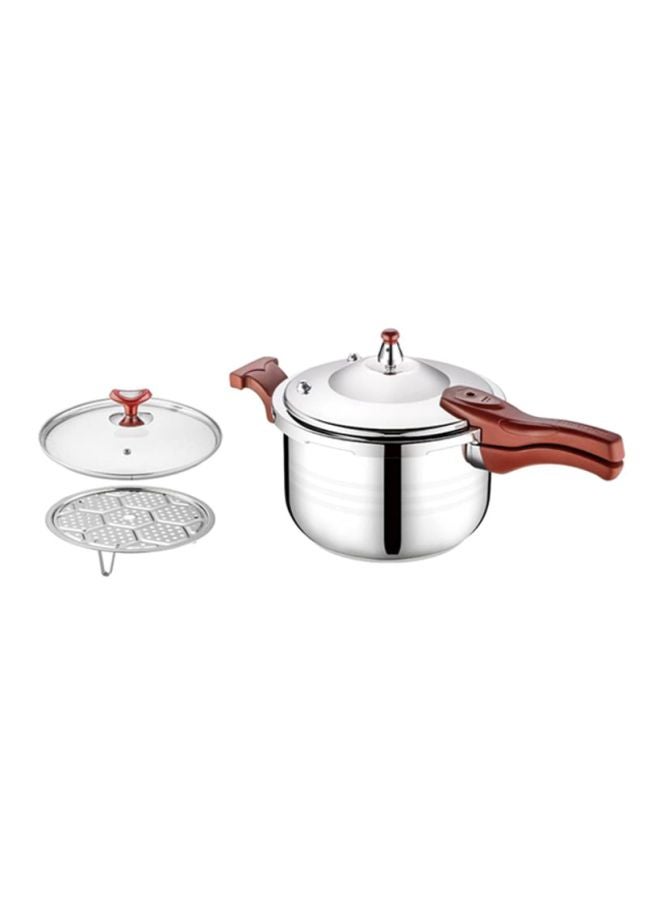 Stainless Steel Pressure Cooker Silver 55cm