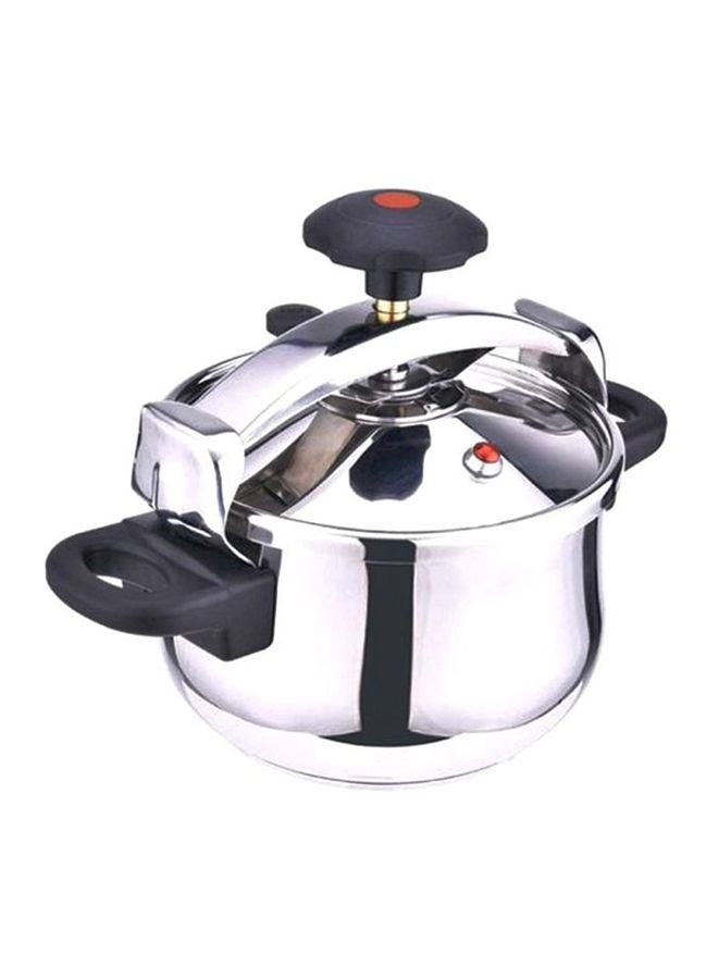 Stainless Steel Pressure Cooker 6L Silver/Black