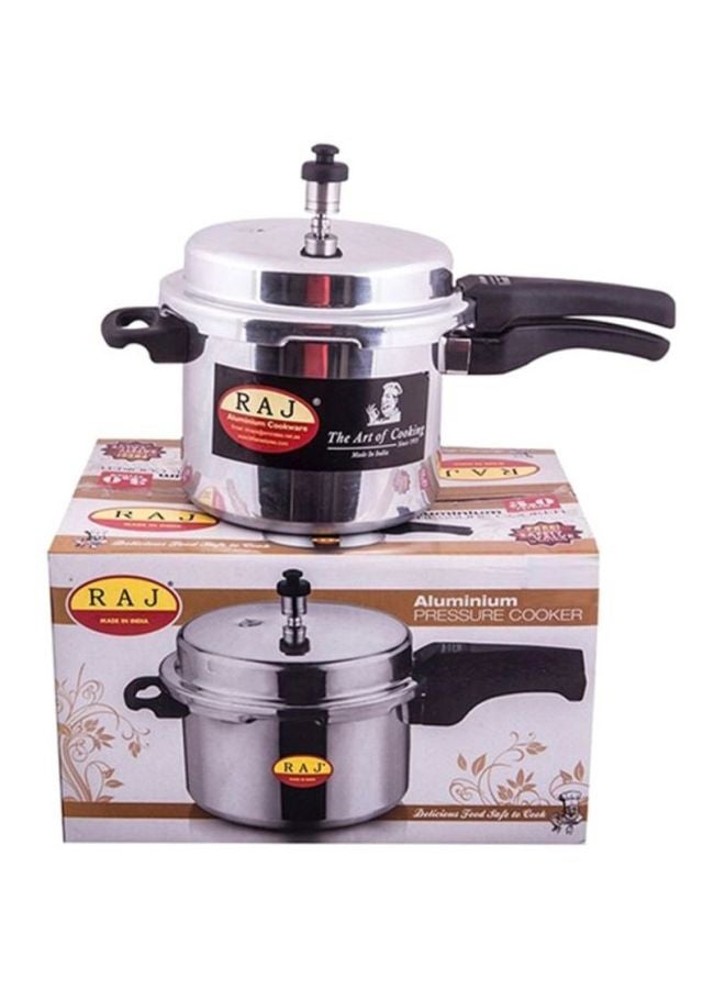 Aluminium Pressure Cooker Silver/Black