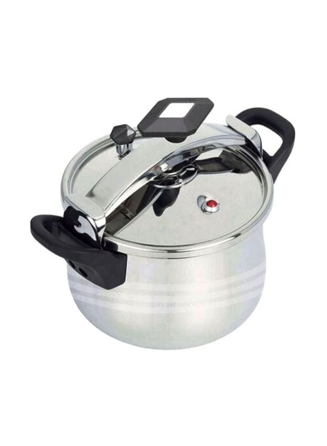 Stainless Steel Durable & Elagant Look, Dishwasher Safe Large handles, for secure handling gas compatiblePressure Cooker With Clipon Lid Stainless Steel 5Liters