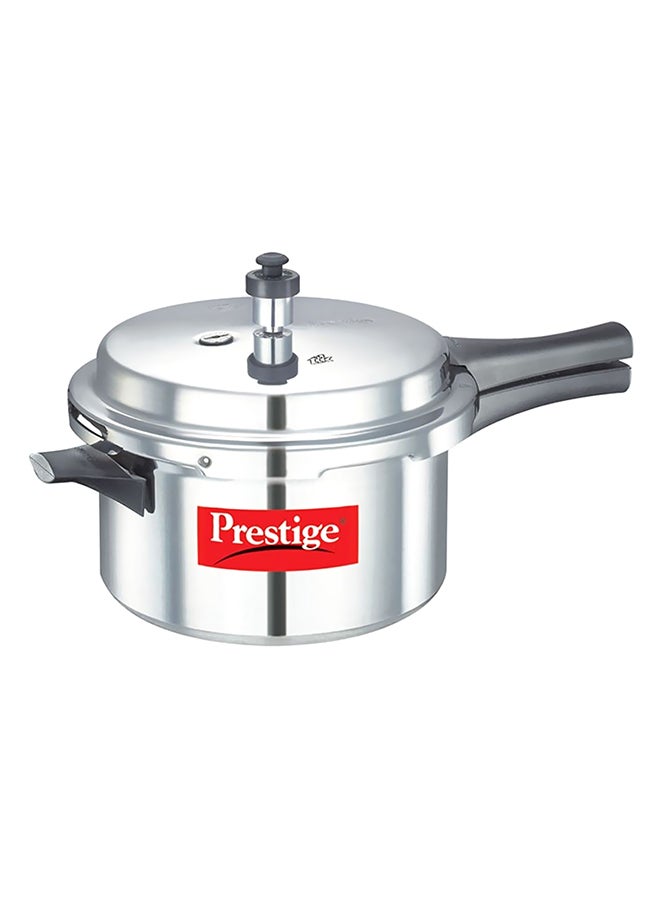 Popular Aluminium Pressure Cooker with Precision Weight Valve Silver/Black 4Liters