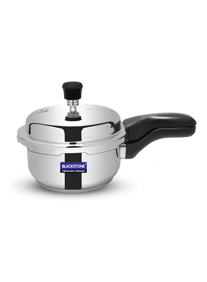 2 Ltr Pressure Cooker, Stainless Steel Cooker with Comfortable Handle Induction Compatible Base