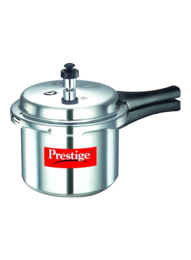 Popular Aluminium Pressure Cooker with Out Lid, Virgin Precision Weight Outer Valve Metallic 3Liters