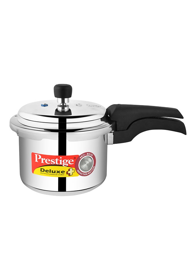 Deluxe Plus  Aluminium Pressure Cooker Compatible with Gas Stovetop & Induction Stovetop 3Liters