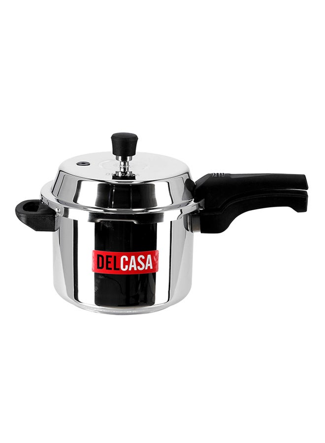 Stainless Steel Dishwasher Safe Pressure Cooker Silver 5Liters
