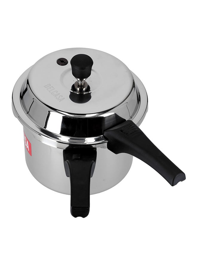 Stainless Steel Dishwasher Safe Pressure Cooker Silver 5Liters