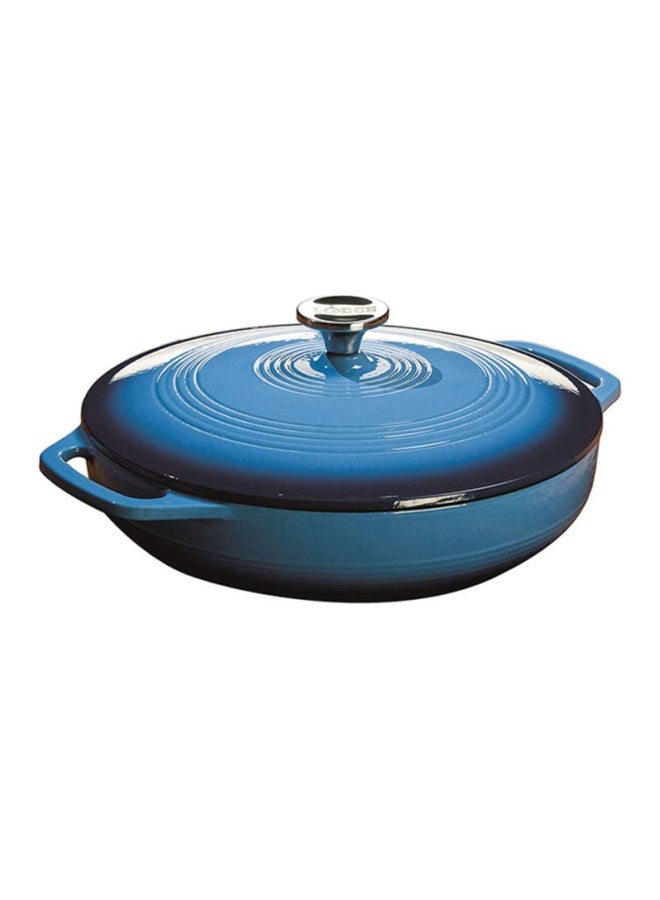 Enameled Covered Casserole Caribbean Blue 2.8Liters