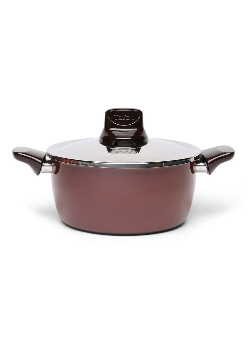 Pleasure Casserole With Lid Red 20cm
