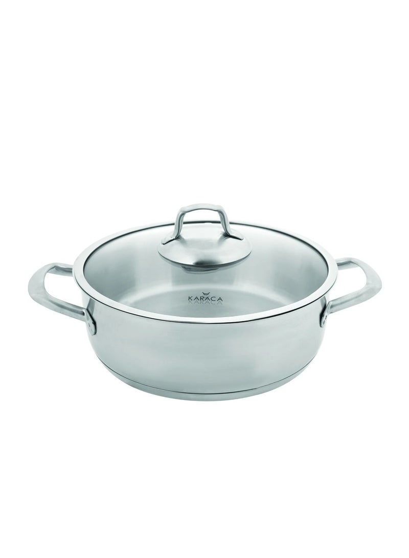 Karaca Bianca Stainless Steel Casserole with Lid 26cm