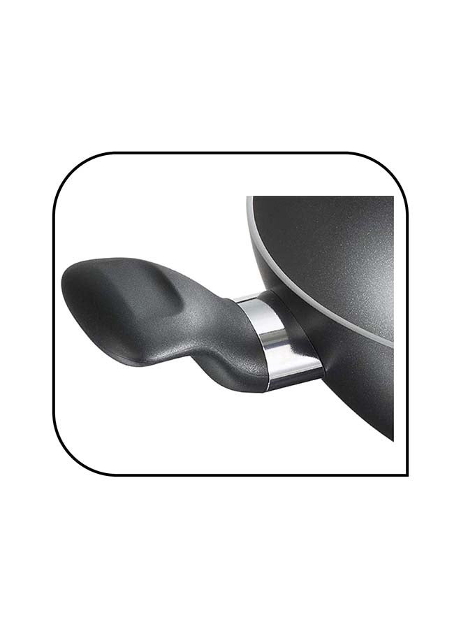 Super Cook 30 Cm Casserole With Lid, Non-Stick Aluminium Black 30 cm