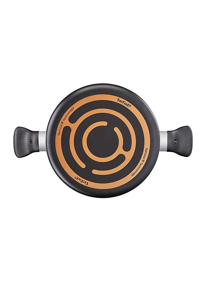 Super Cook 30 Cm Casserole With Lid, Non-Stick Aluminium Black 30 cm