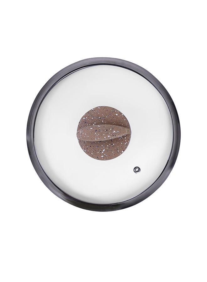 Granite Smart Casserole With Glass Lid Brown 30cm