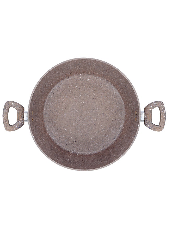 Granite Smart Casserole With Glass Lid Brown 30cm