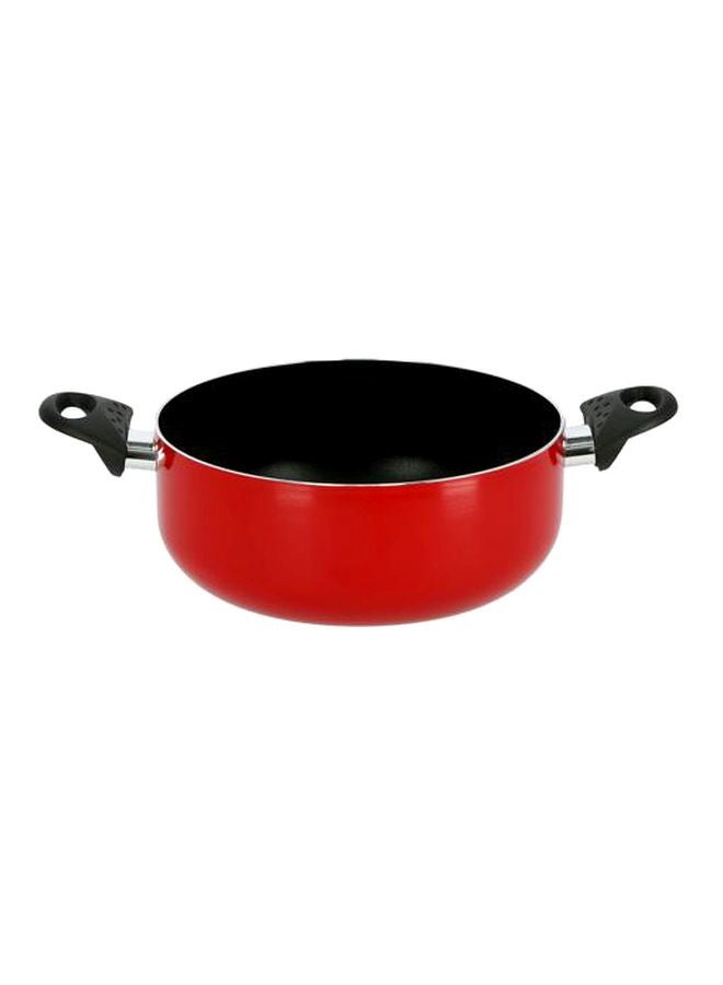 Casserole With Glass Lid Red 30cm