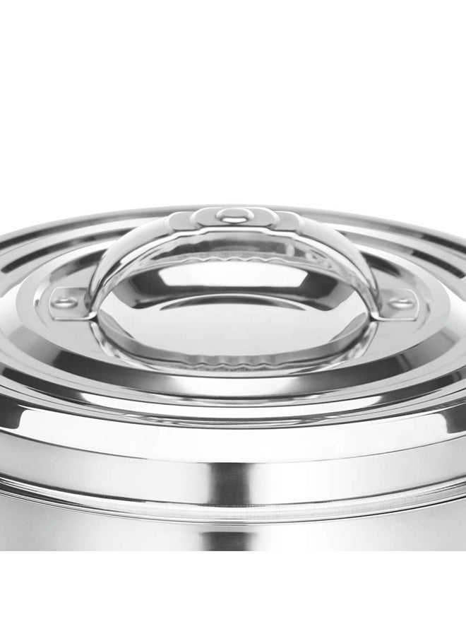 Fortuner Stainless Steel Casserole Silver 3.3Liters