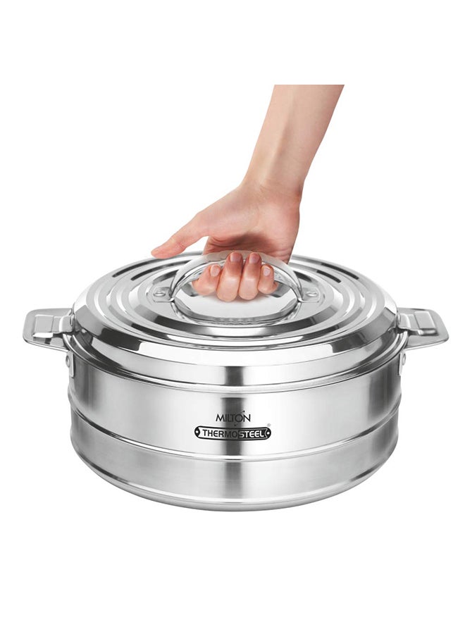 Fortuner Stainless Steel Casserole Silver 3.3Liters