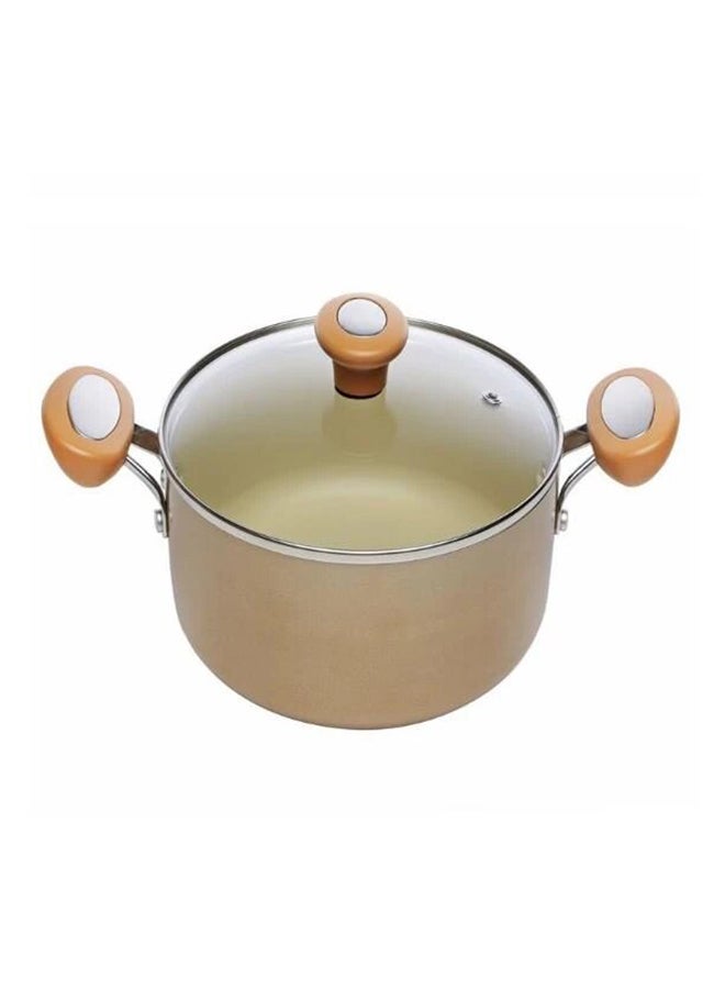 Cushion Smart Casserole With Glass Lid Gold 20cm