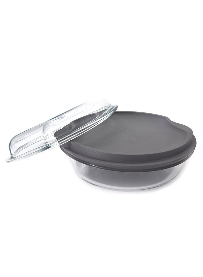 Casserole Rounf With Lid Clear 28X29X11cm