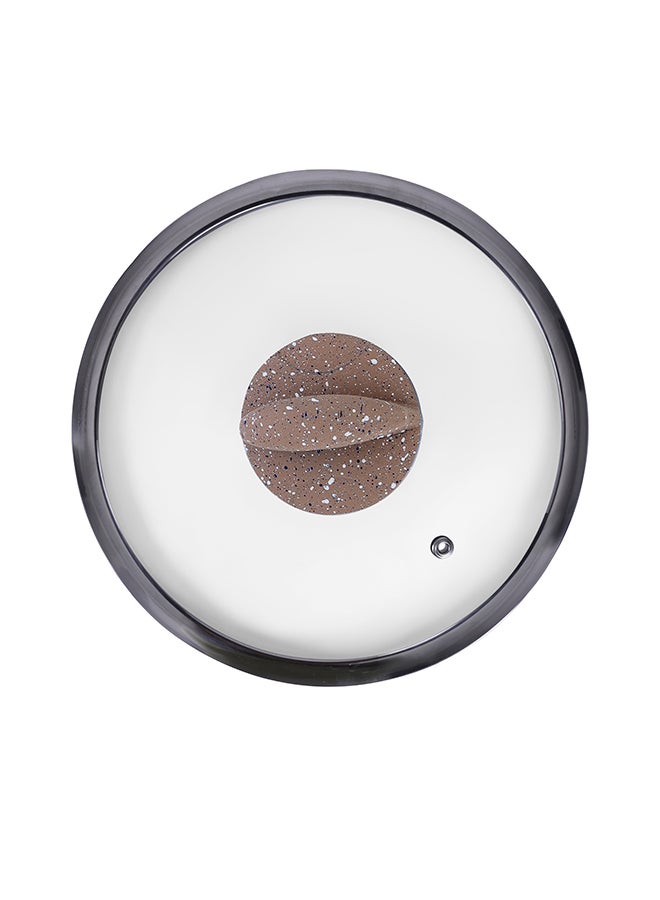Granite Smart Casserole With Glass Lid Brown 26cmcm