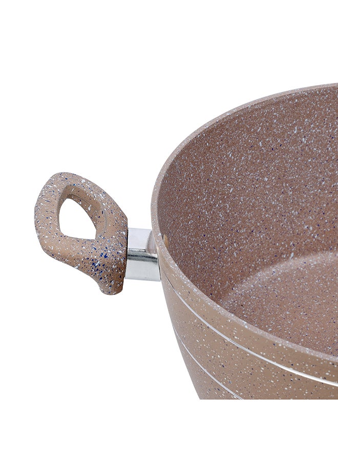 Granite Smart Casserole With Glass Lid Brown 26cmcm