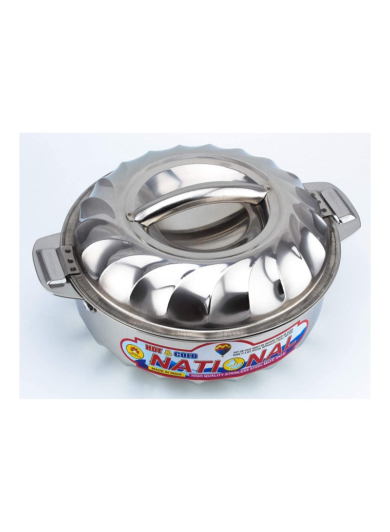 3-Piece Stainless Steel Hot Pot Set Silver