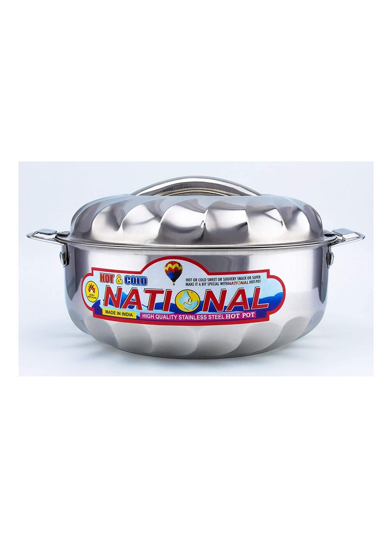 3-Piece Stainless Steel Hot Pot Set Silver