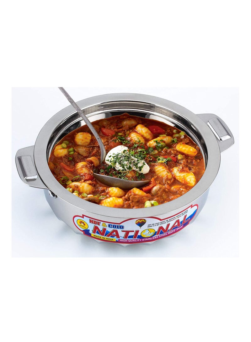 3-Piece Stainless Steel Hot Pot Set Silver