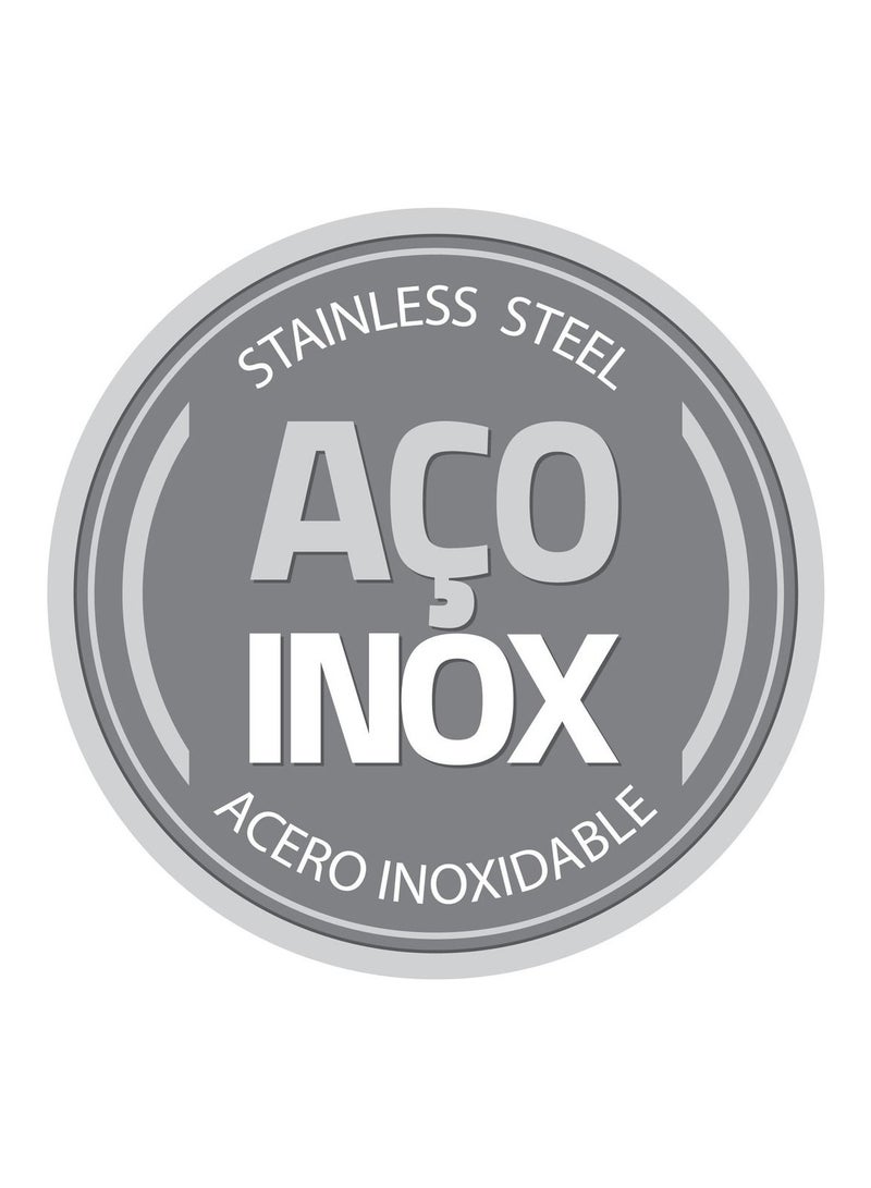 Since 1911,Made in Brazil- Solar Silicon 30cm 15.2L Stainless Steel Stock Pot with Tri Ply Bottom,