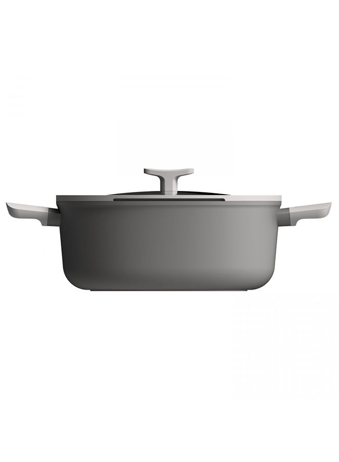Covered Stockpot Leo Line Fernogreen 28cm