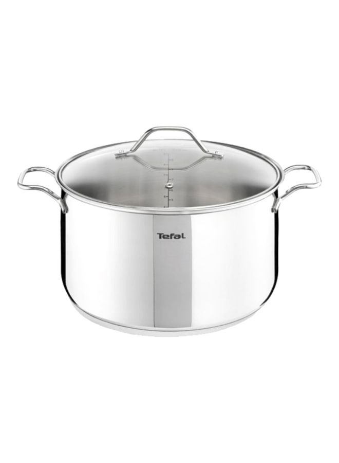 Stainless Steel Intuition Stew Pot With Lid Silver
