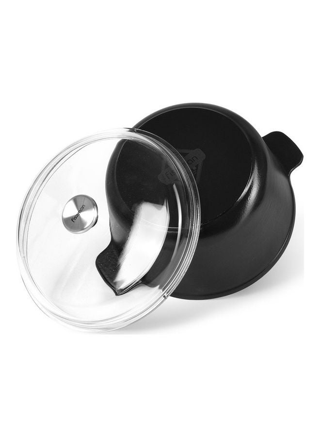 StockPot With Handles And Lid Nomada Series 26x13cm/5LTR Black 26x13cm