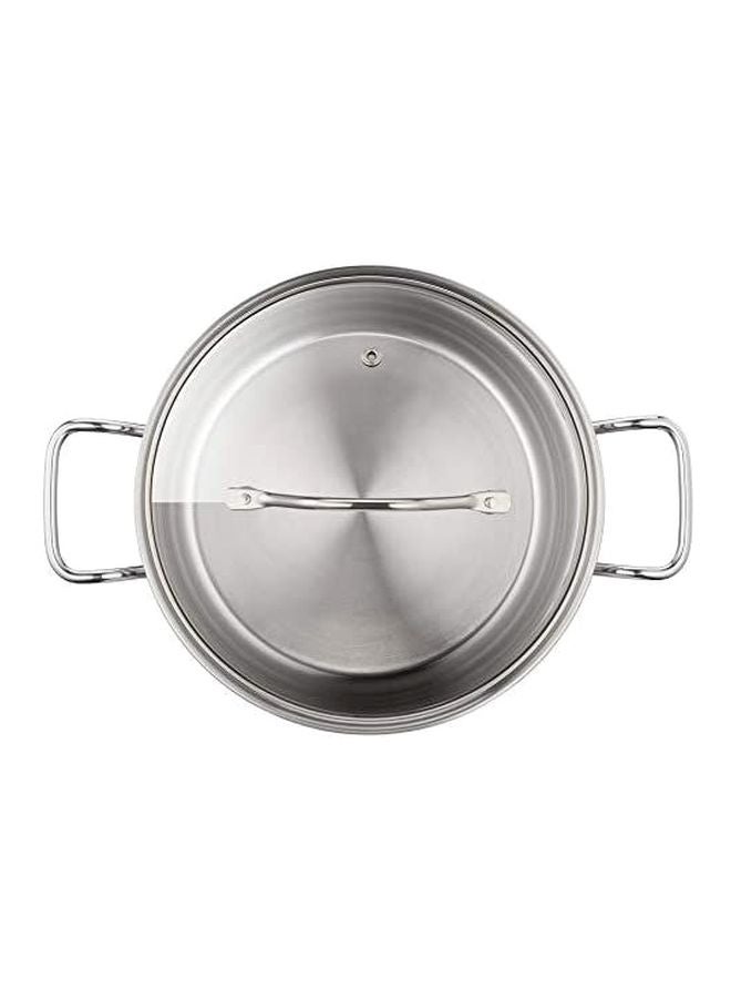 Stainless Steel Intuition Stew Pot With Lid Silver