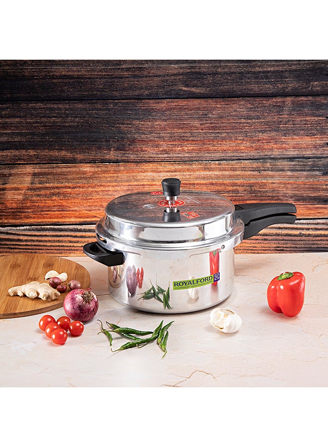 Cooking Pot With Lid Red/Silver/Black