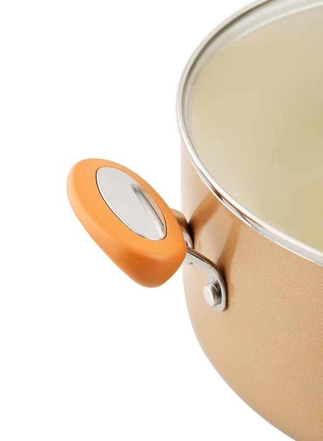 Stockpot Glass Lid - Cushion Smart Orange 26cm