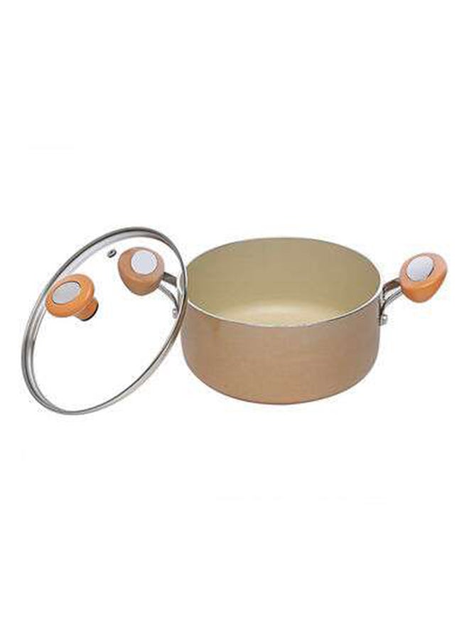 Stockpot With Glass Lid Cream 24cm