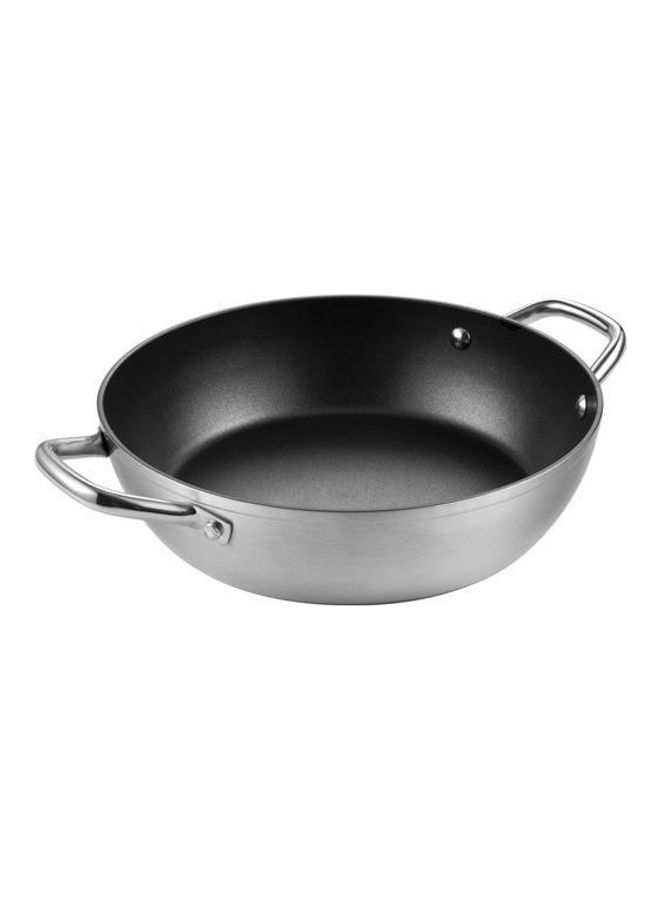 Grand Chef Deep Frying Pan Silver/Black 28cm