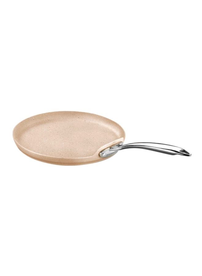 Granita Crepe Frying Pan Cream/Silver 26cm