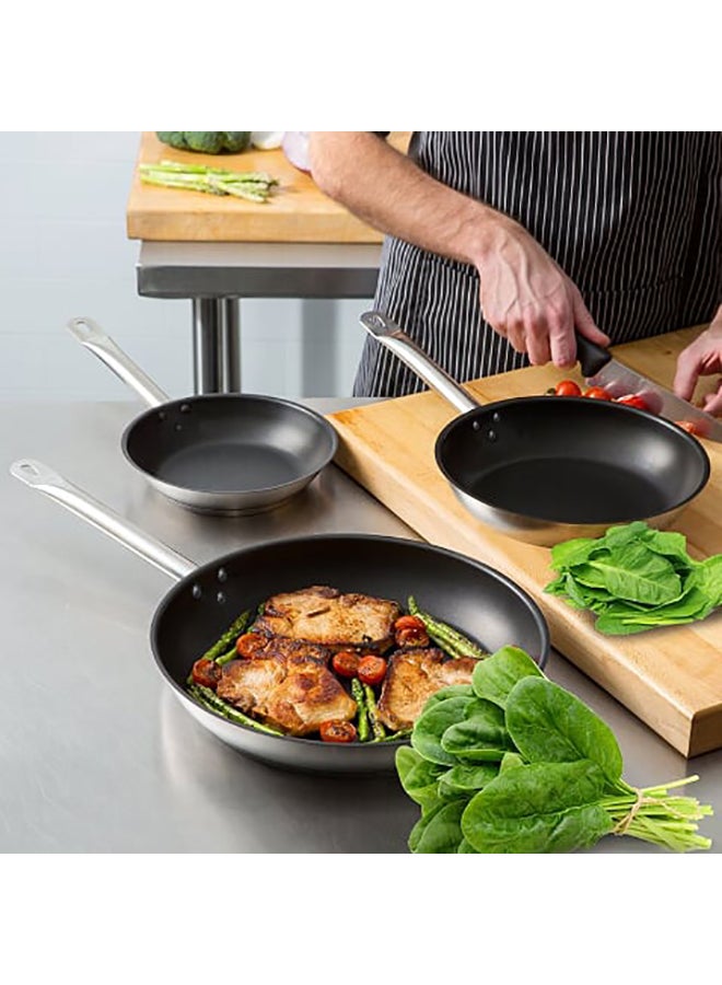 Non-Stick Fry Pan With Lid Black 26cm