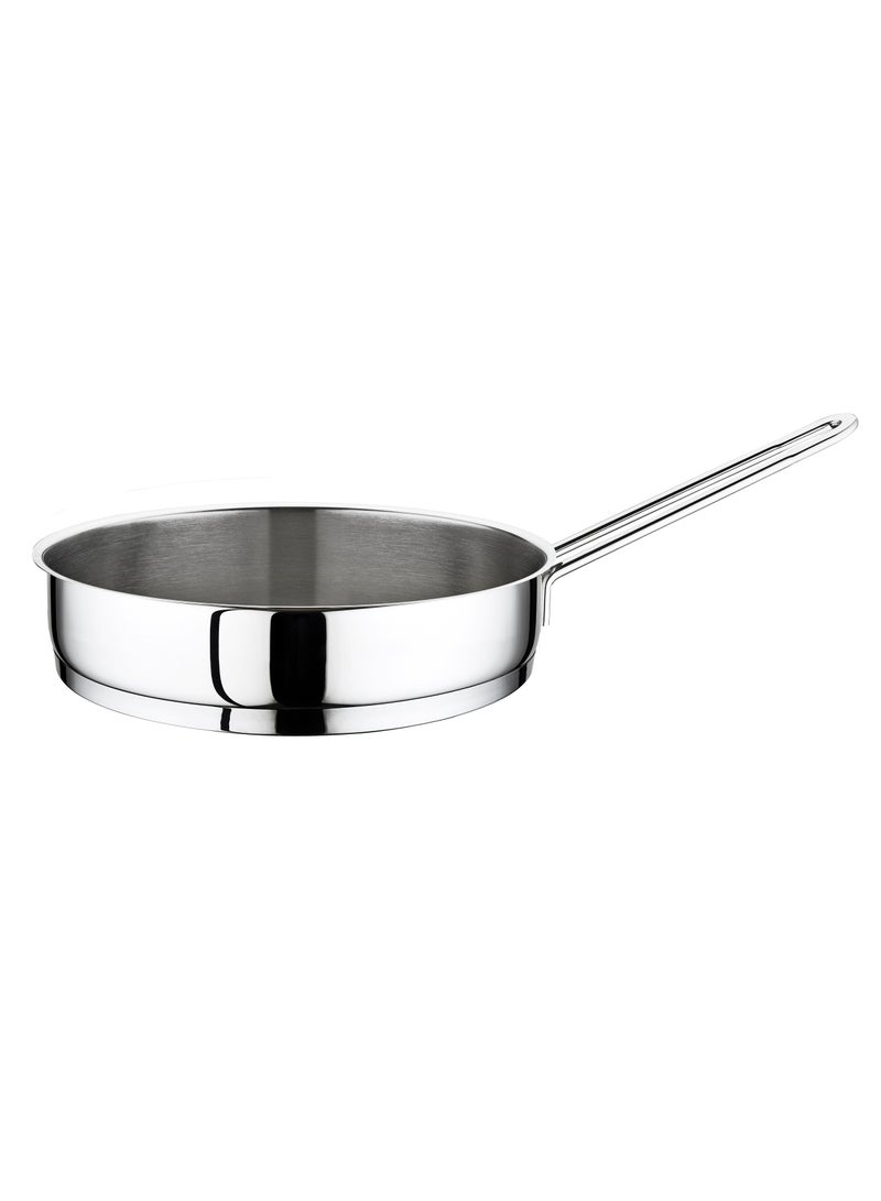 1 Pieces Luna Frypan 24 Cm Silver Color