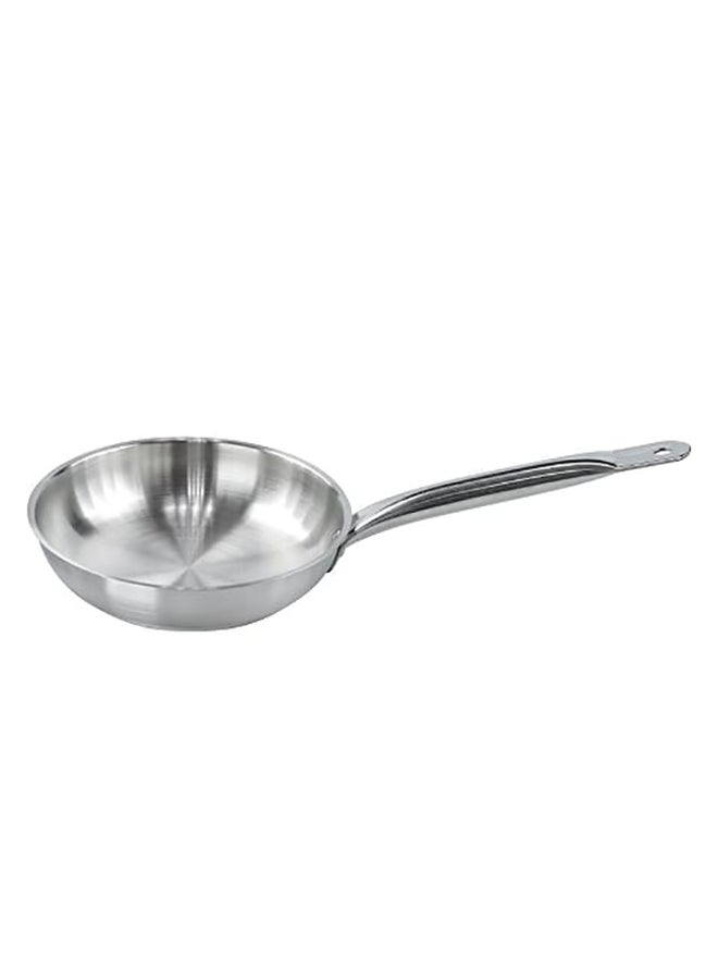 Stainless Steel Fry Pan Silver 22cm