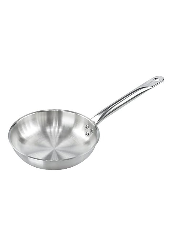 Stainless Steel Fry Pan Silver 22cm