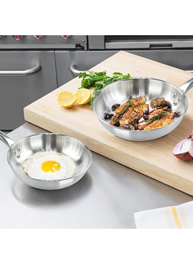 Stainless Steel Fry Pan Silver 22cm