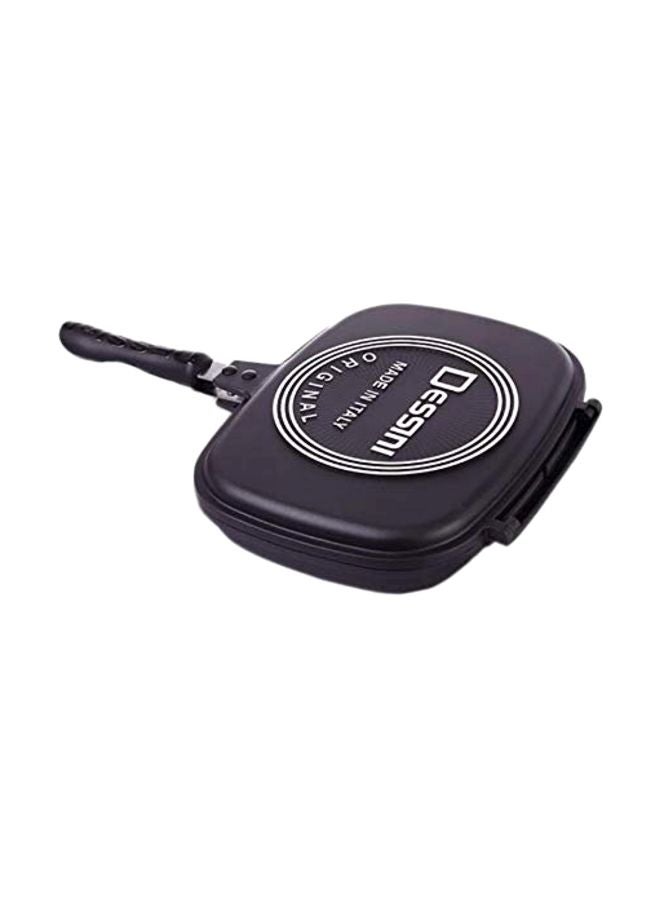 Double Sided Pressure Grill Pan Black 36centimeter