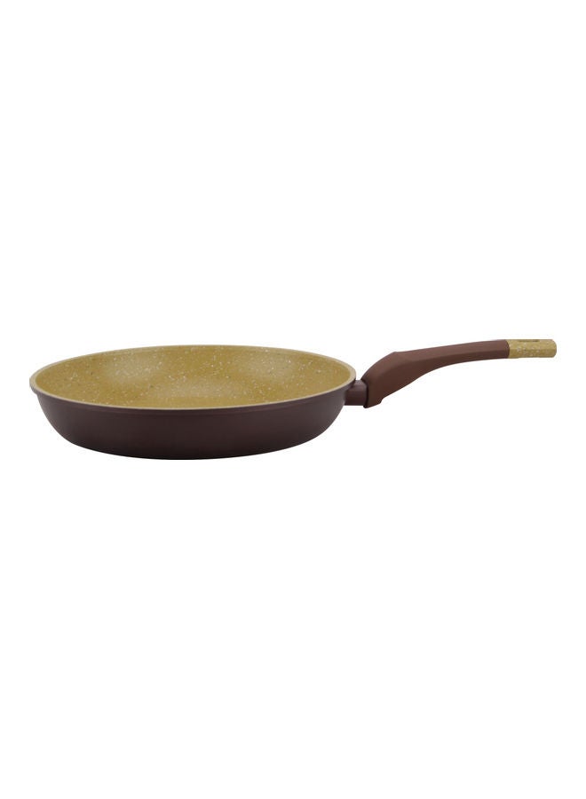 Nonstick Frying Pan With Anti-Warp Base Brown 28cm