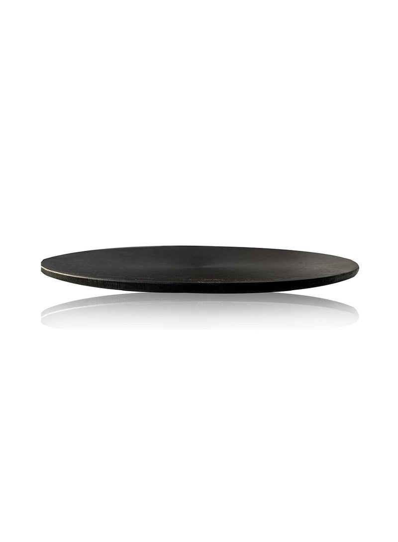 Pre-Seasoned Cast Iron Concave Tawa compatible with Gas Top Stove, Oven Safe, 12 Inches
