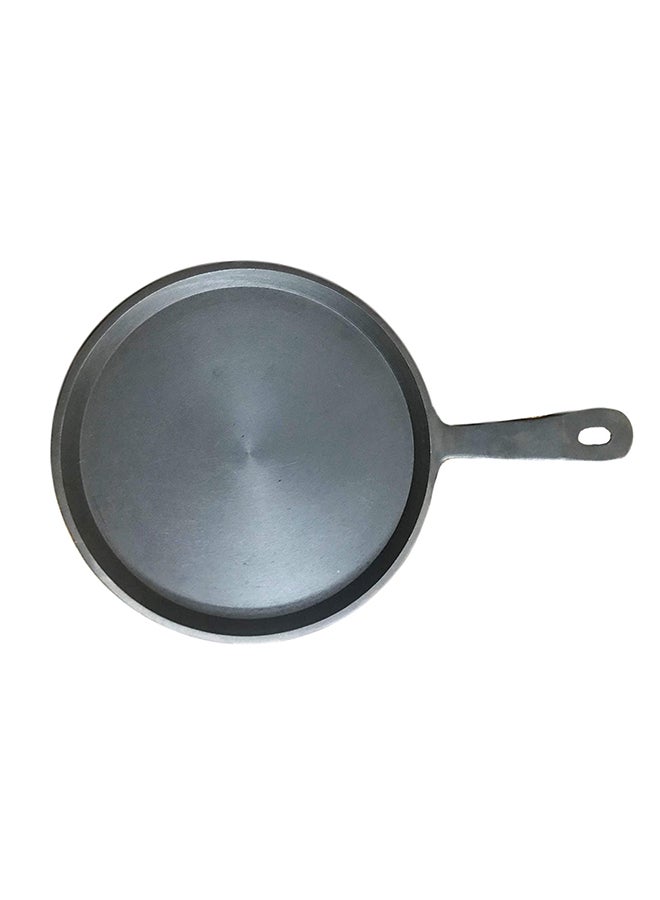 Pre-Seasoned Cast Iron Dosa Tawa With Handle Black 25cm