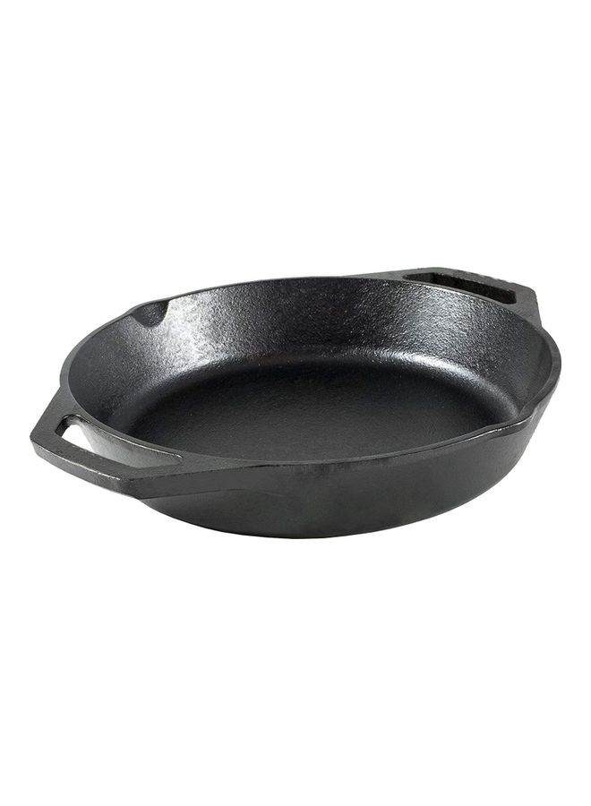 Cast Iron Pre-Sesoned Dual Handle Fry Pan Skillet Black 10.25 inchcm